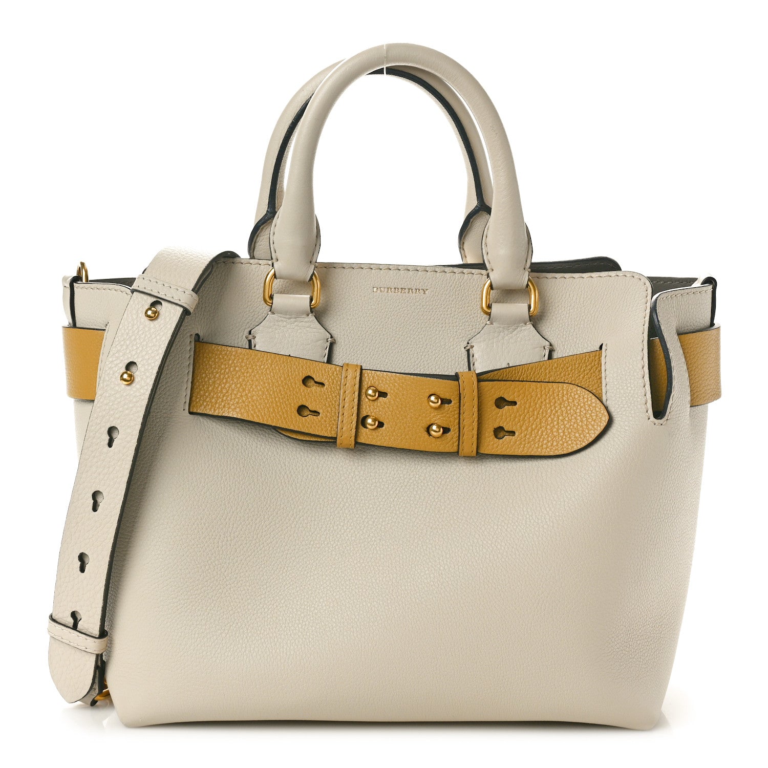 Burberry Soft Grain Calfskin Small Belt Bag Limestone Yellow 1 of 10