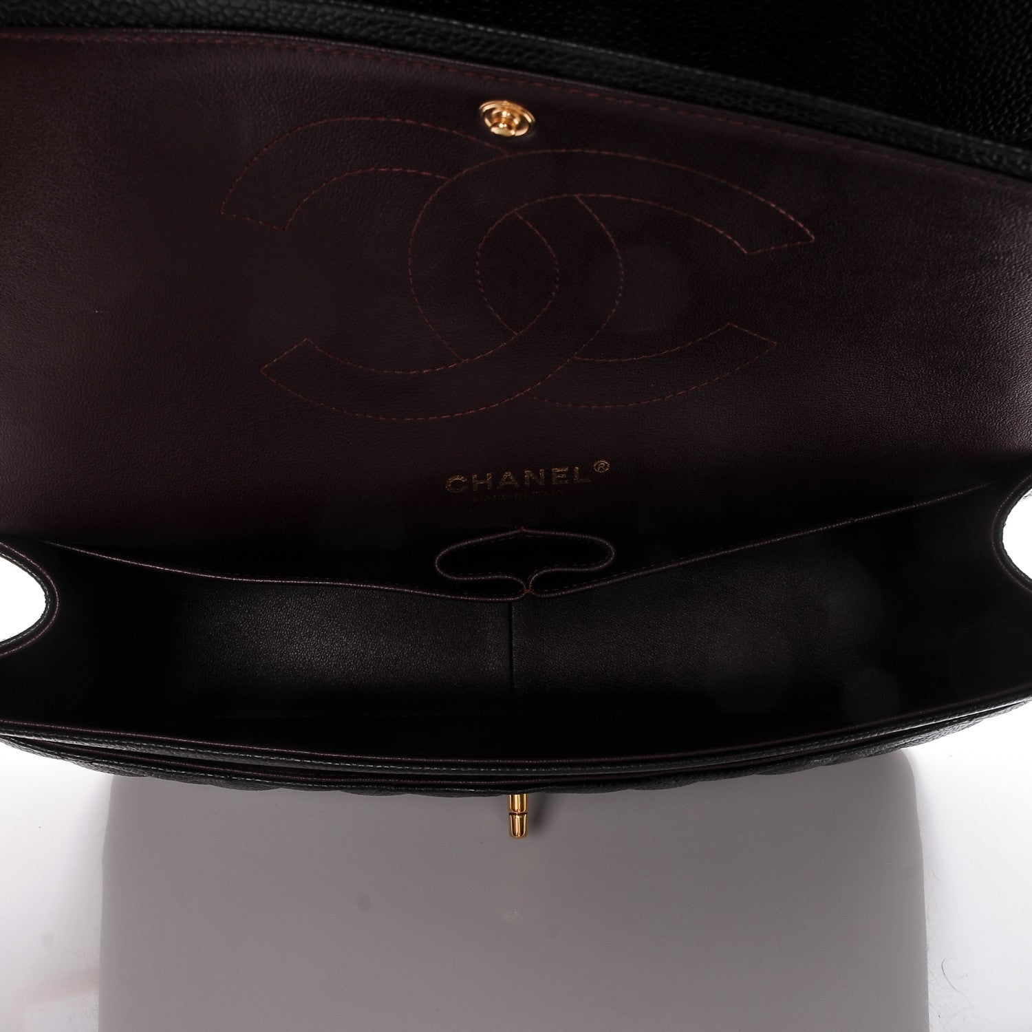 Chanel Caviar Quilted Jumbo Double Flap Black 5 of 7
