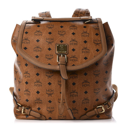 MCM Visetos Monogram Large Backpack Cognac 1 of 10