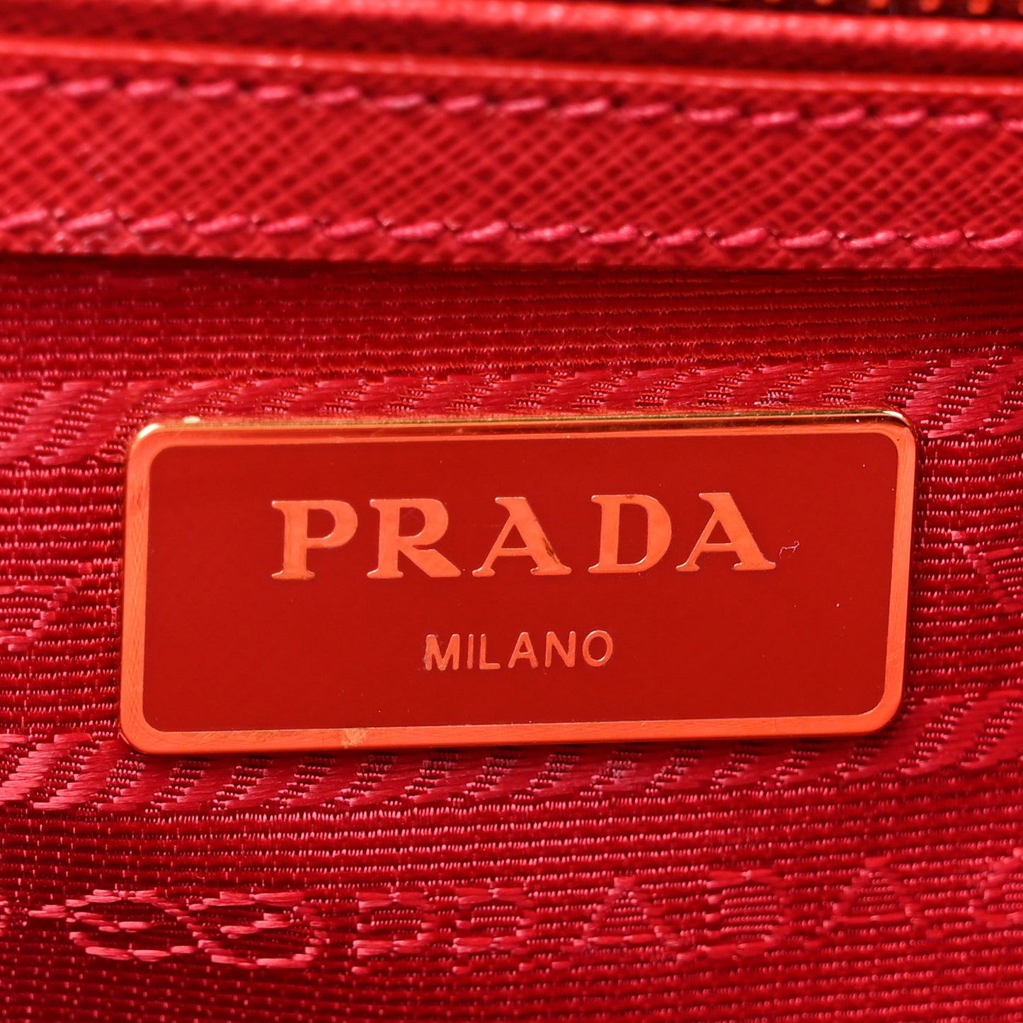 Saffiano Small Galleria Double Zip Tote Fuoco