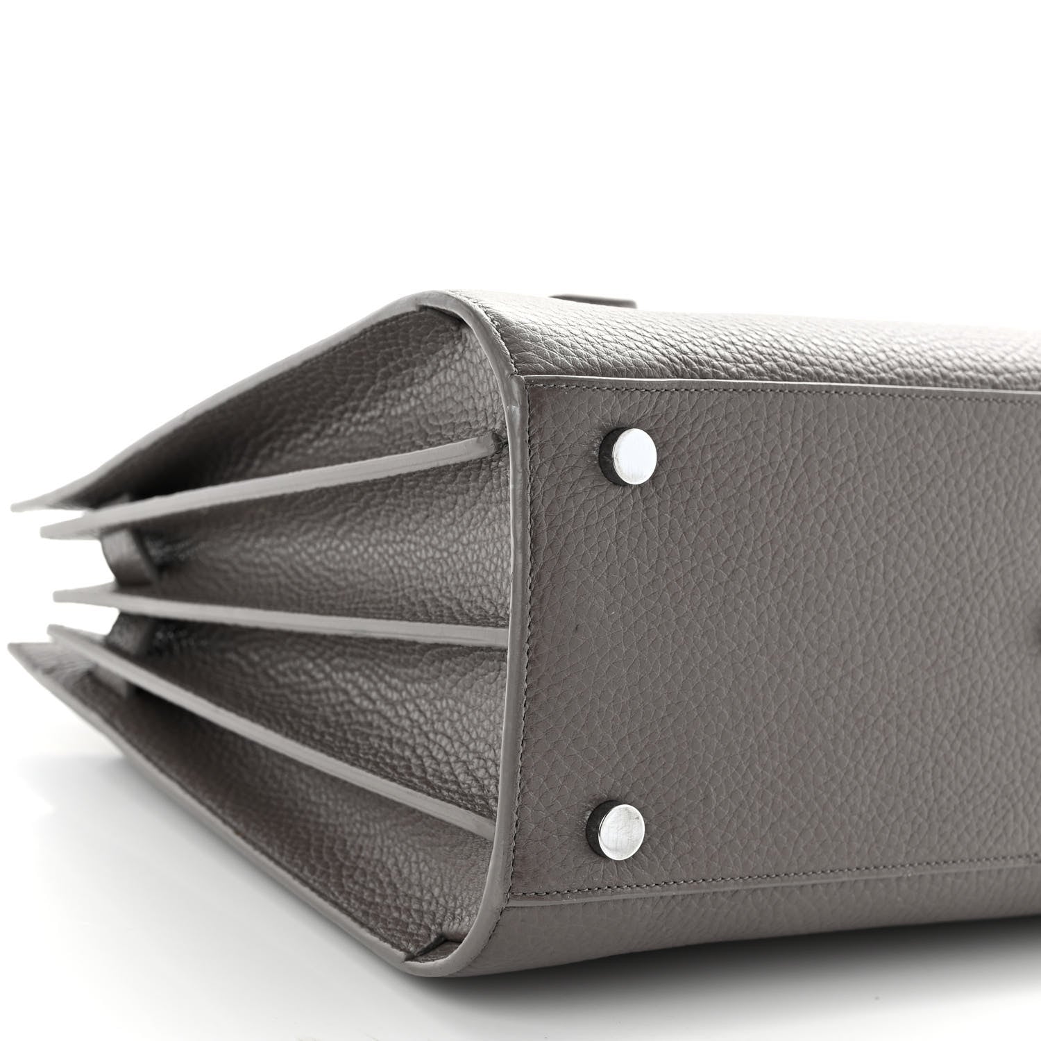 Saint Laurent Grained Calfskin Small Sac De Jour Fog 9 of 10