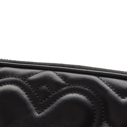 Gucci Calfskin Matelasse Mini GG Marmont Chain Crossbody Bag Black 10 of 10