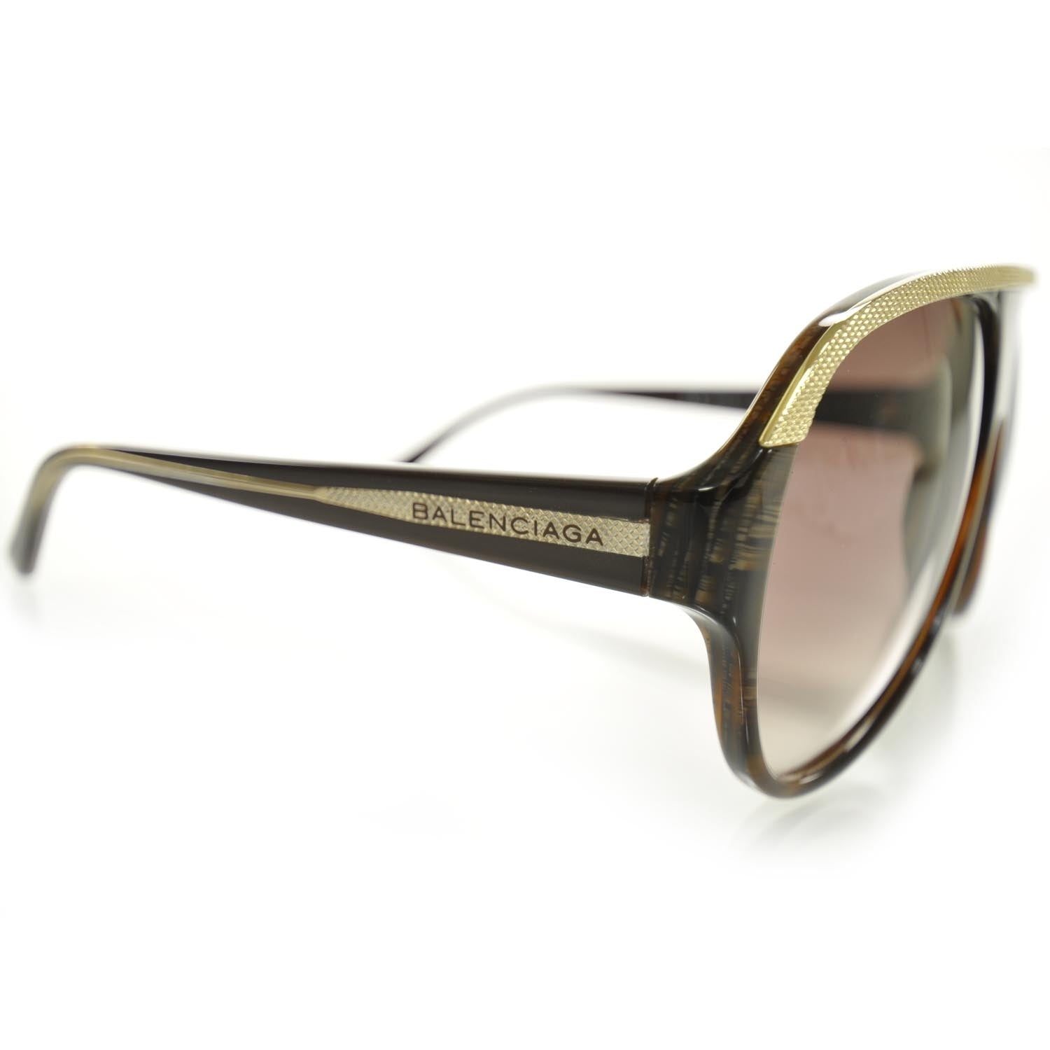 Balenciaga Sunglasses 0067S Horn Walnut 5 of 7