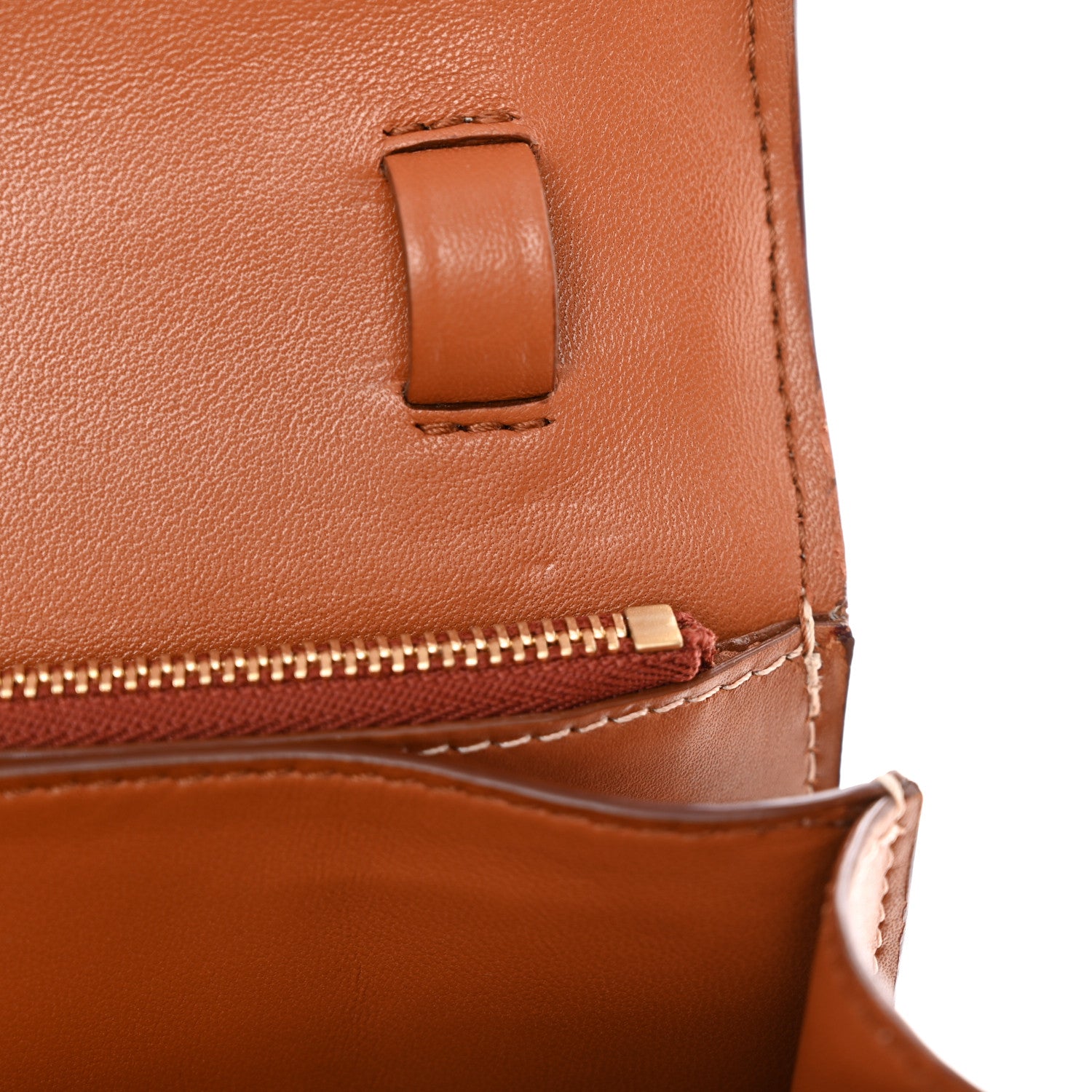 Celine Natural Calfskin Medium Classic Box Flap Bag Tan 11 of 13