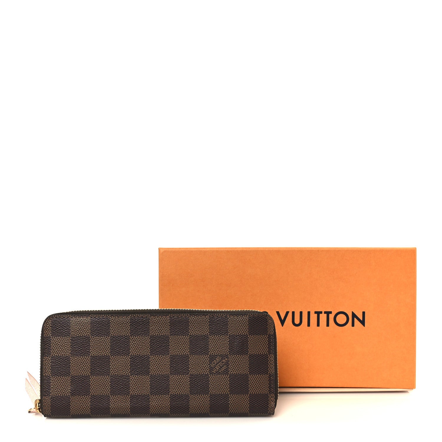 Louis Vuitton Damier Ebene Clemence Wallet Rose Ballerine 8 of 8
