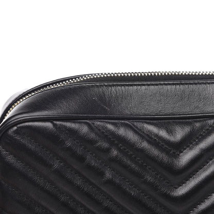 Saint Laurent Calfskin Matelasse Monogram Lou Camera Bag Black 9 of 12