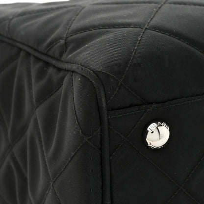 Prada Nylon Tessuto Impuntu Quilted Shoulder Bag Black 10 of 10