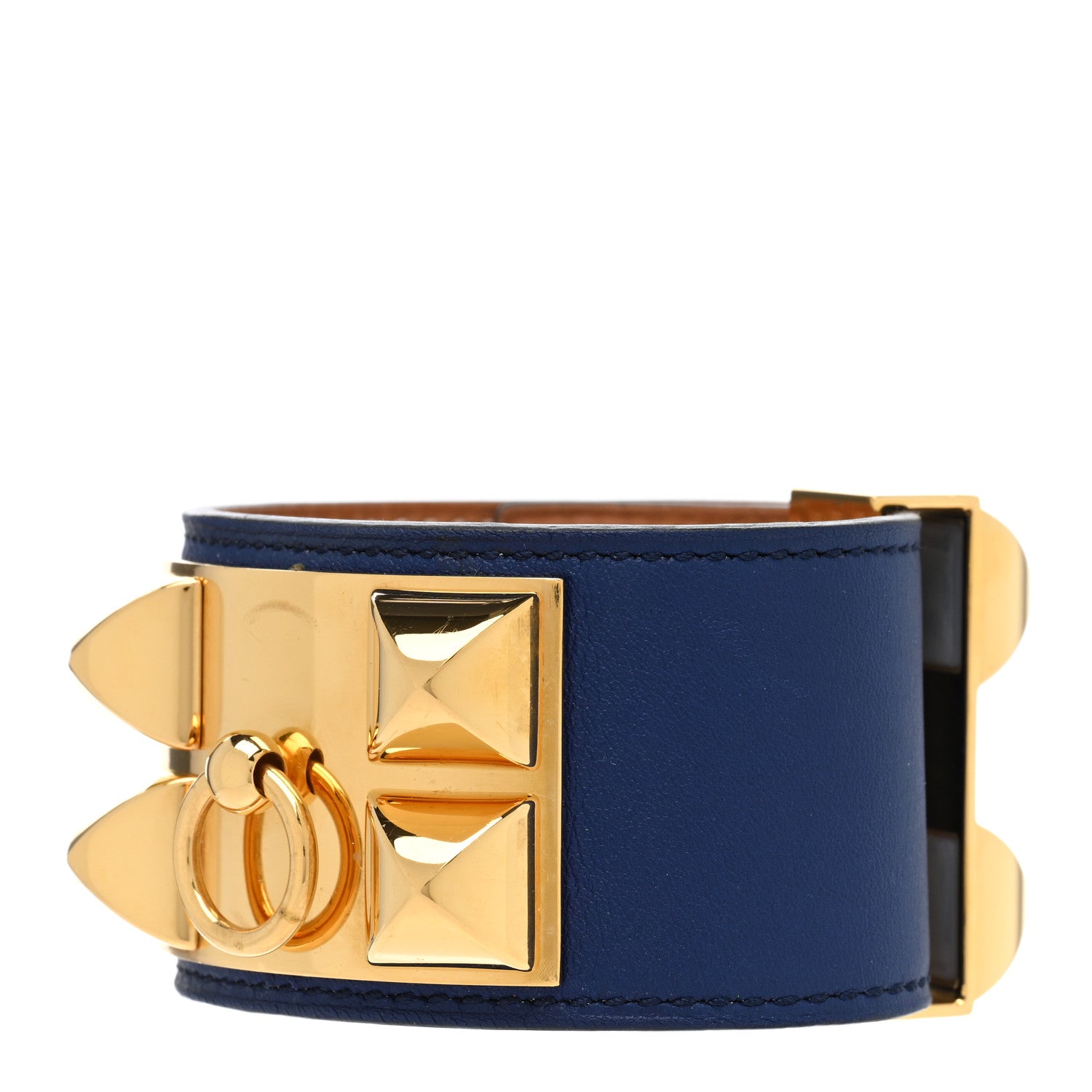 Hermes Swift Collier De Chien CDC Bracelet S Bleu Saphir 1 of 5