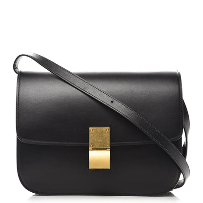 Celine Box Calfskin Medium Classic Box Flap Bag Black 1 of 7