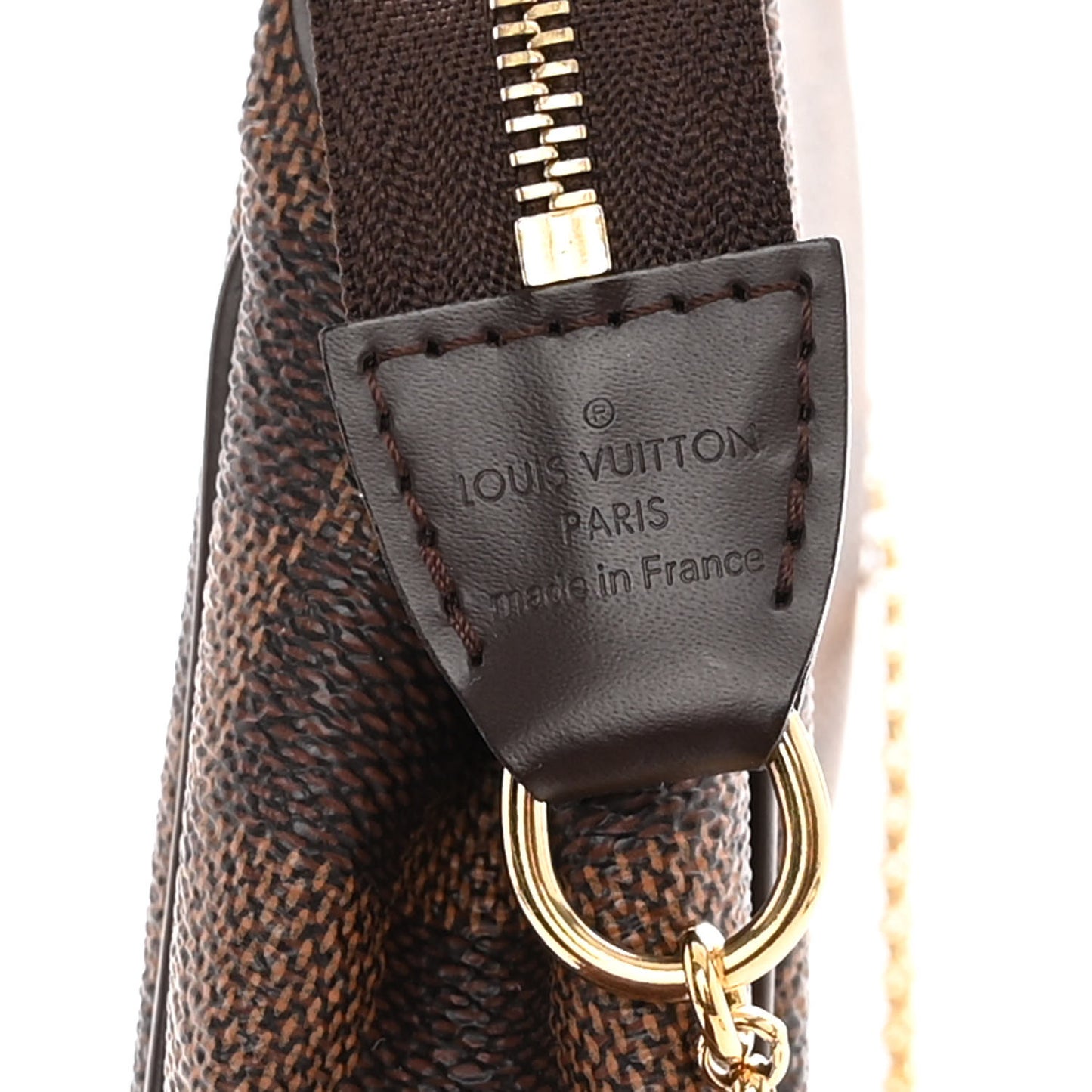 LOUIS VUITTON Damier Ebene Eva Clutch