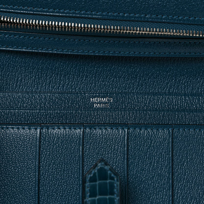 Hermes Shiny Alligator Bearn Wallet Colvert 6 of 7