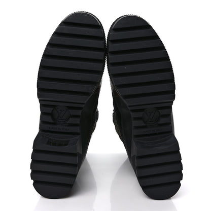 Louis Vuitton Nylon Embroidered Monogram Suede Laureate Platform Desert Boots 38.5 Kaki 5 of 8