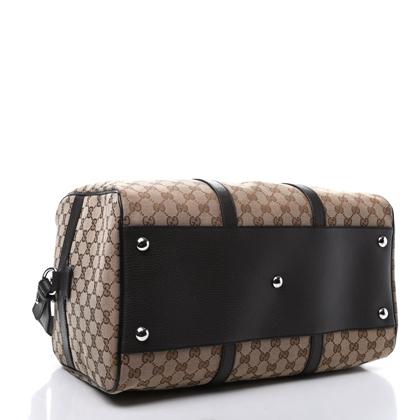 Monogram Dollar Calfskin Boston Duffle Bag Beige Ebony Testa di Moro Marrone Scuro