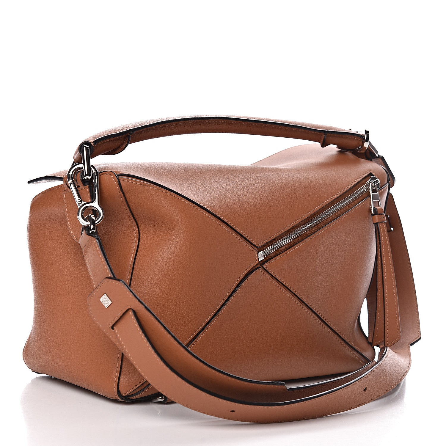 Loewe Calfskin Medium Puzzle Bag Tan 4 of 10