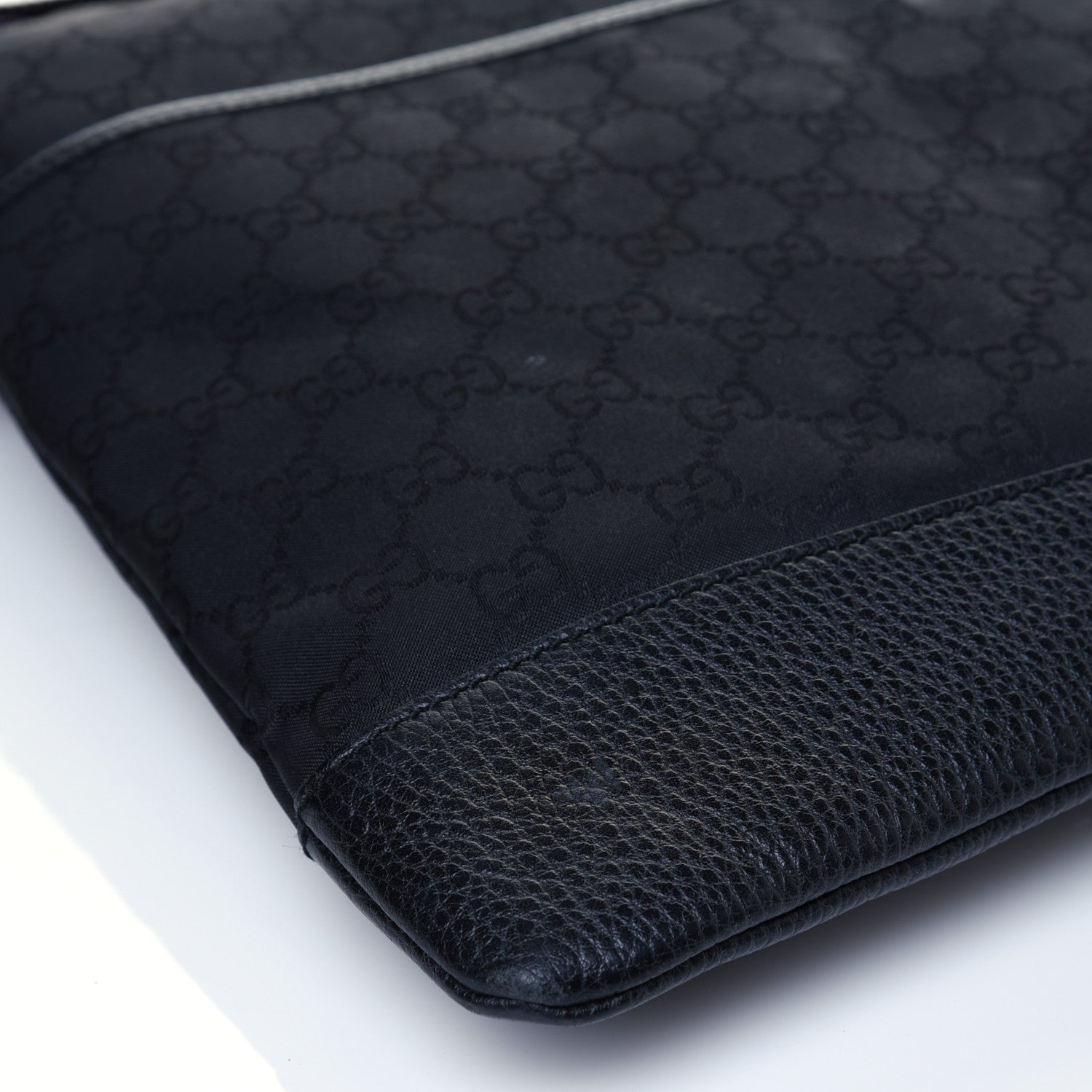 Gucci Nylon Monogram Messenger Bag Black 14 of 23