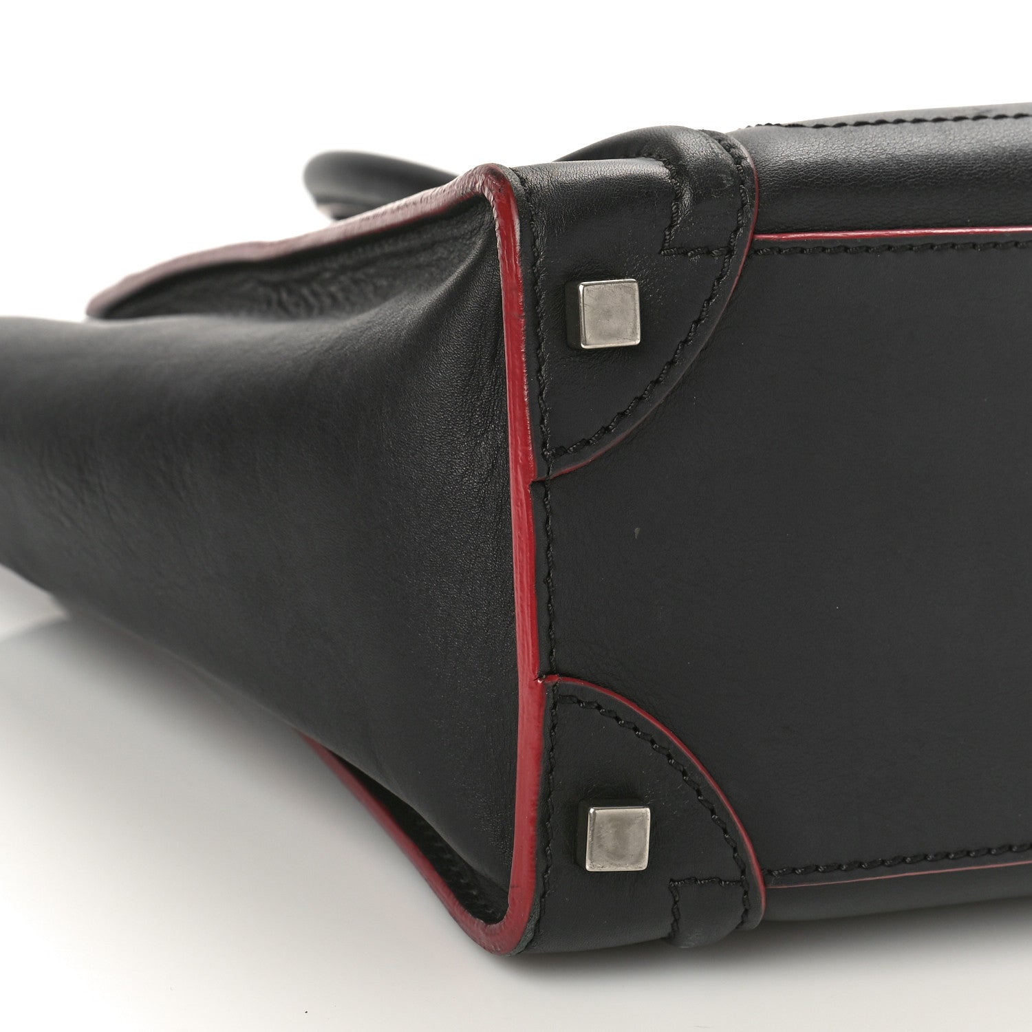 Celine Smooth Calfskin Micro Luggage Black 7 of 8