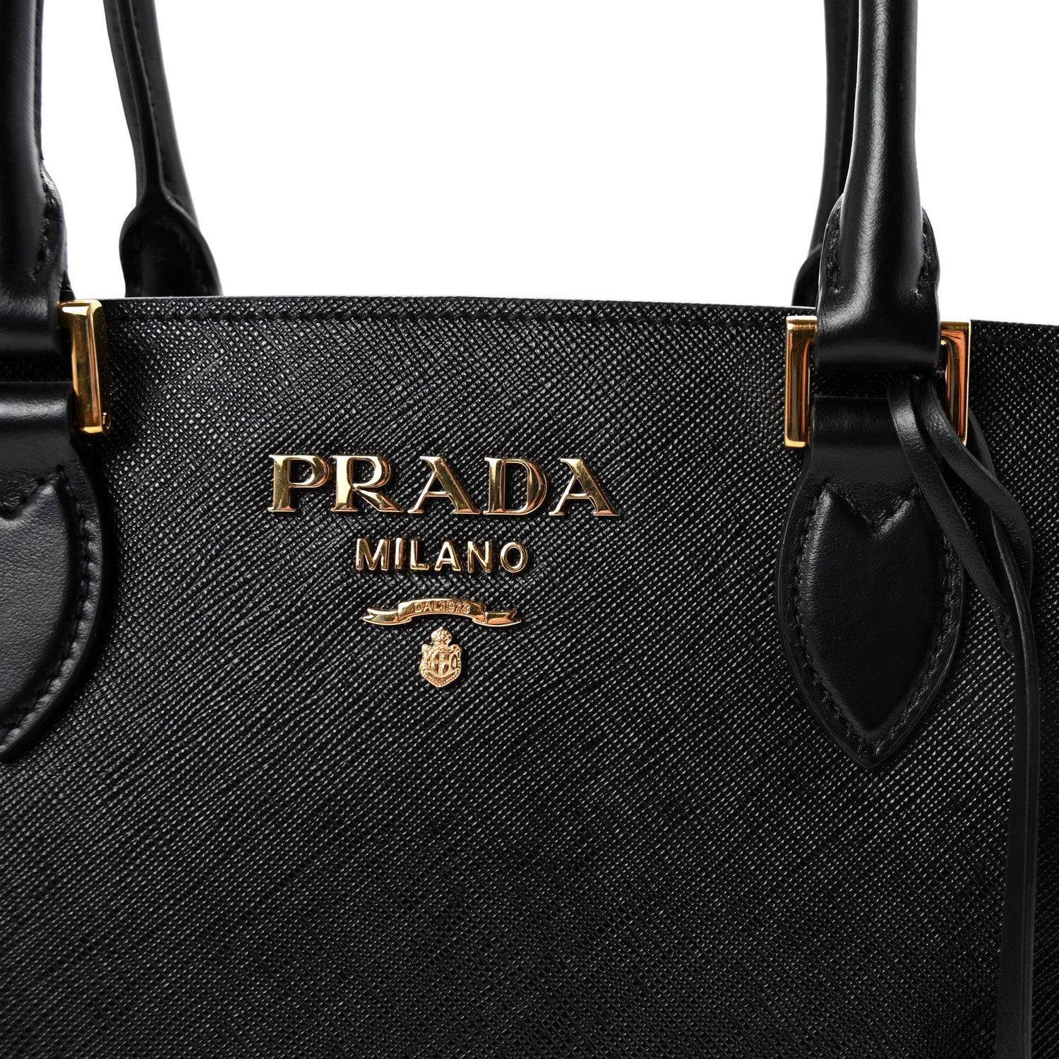 Prada Saffiano Soft Calfskin Large Tote Black 7 of 9