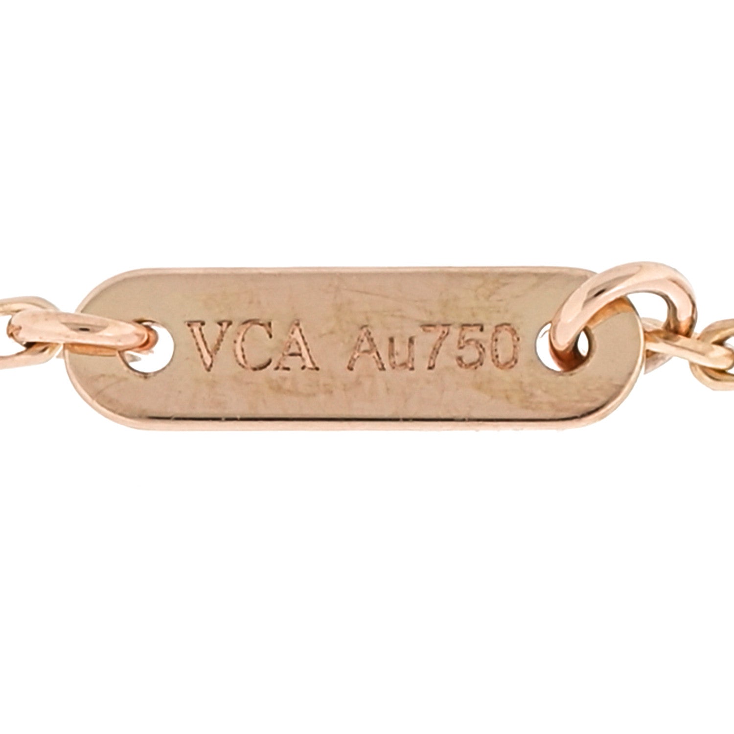 Van Cleef & Arpels 18K Rose Gold Carnelian Sweet Alhambra Bracelet 4 of 5