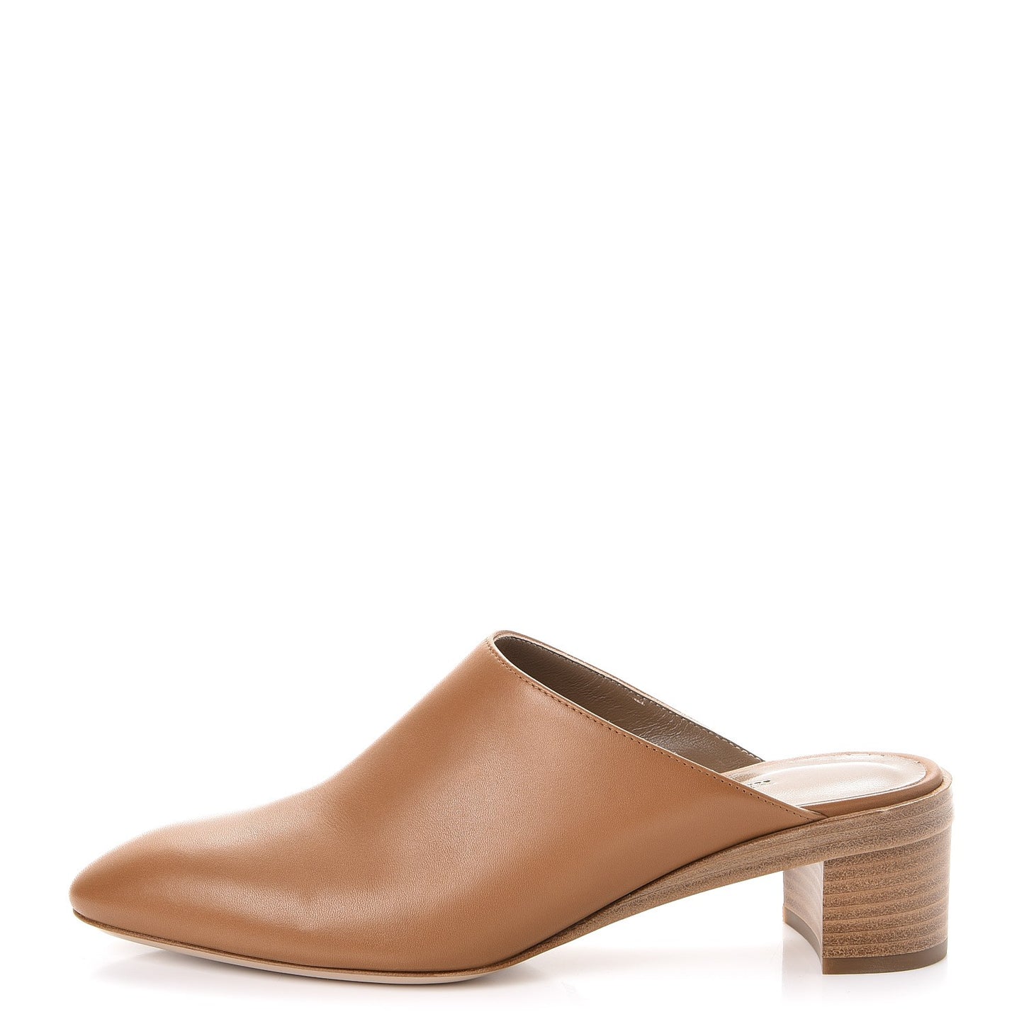Calfskin Reveuse Mules 37.5 Palissandre