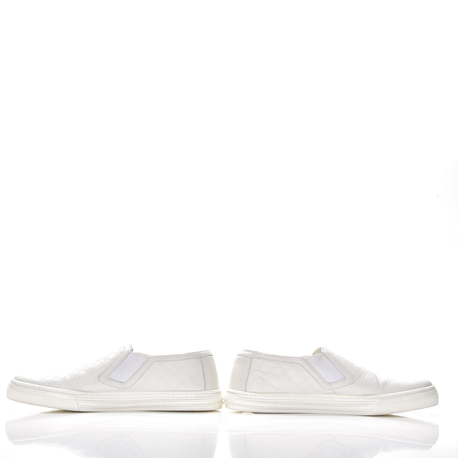 Gucci Microguccissima Slip On Sneakers 37 White 5 of 13