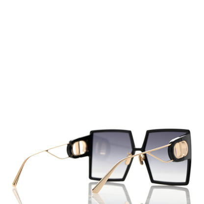 Christian Dior Acetate Square 30 Montaigne Sunglasses Black Gold 4 of 8