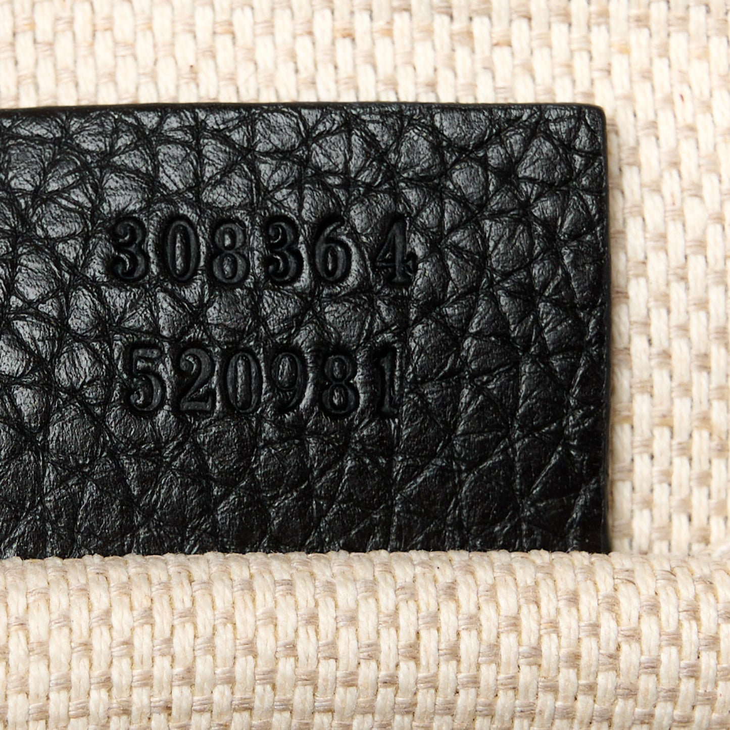Pebbled Calfskin Small Soho Disco Bag Black