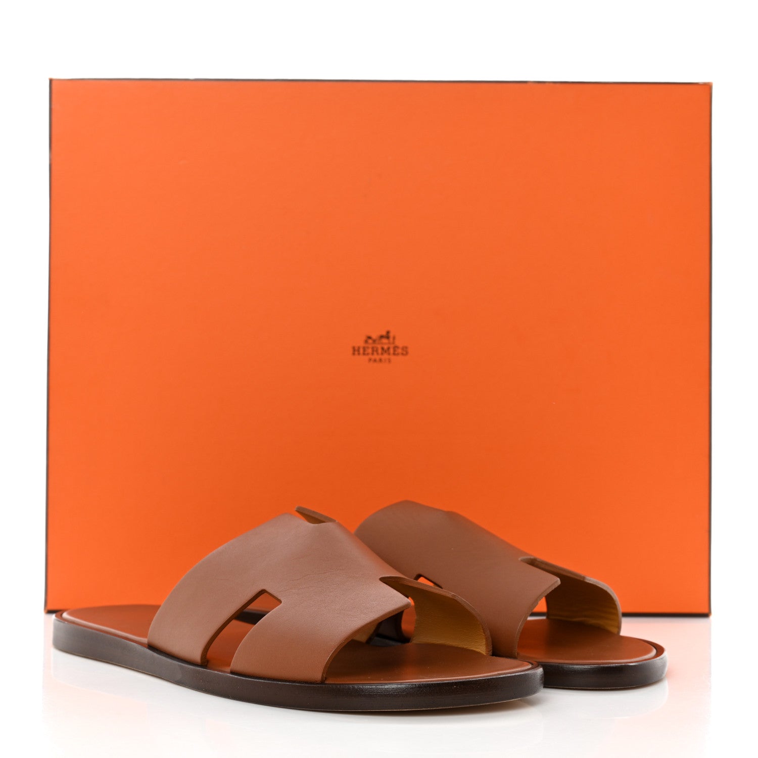 Hermes Calfskin Izmir Sandals 40 Gold 9 of 9