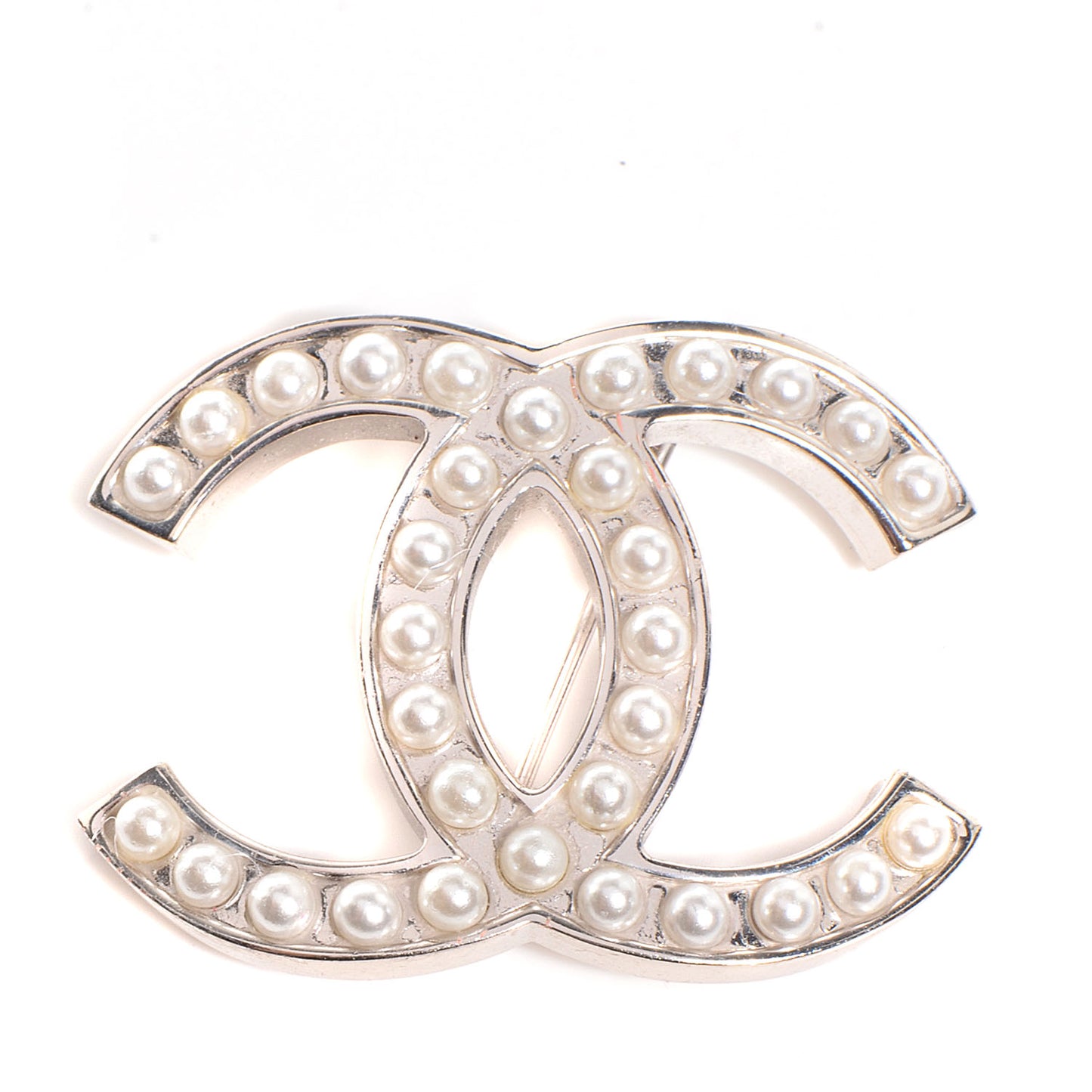CC Pearl Brooch Silver