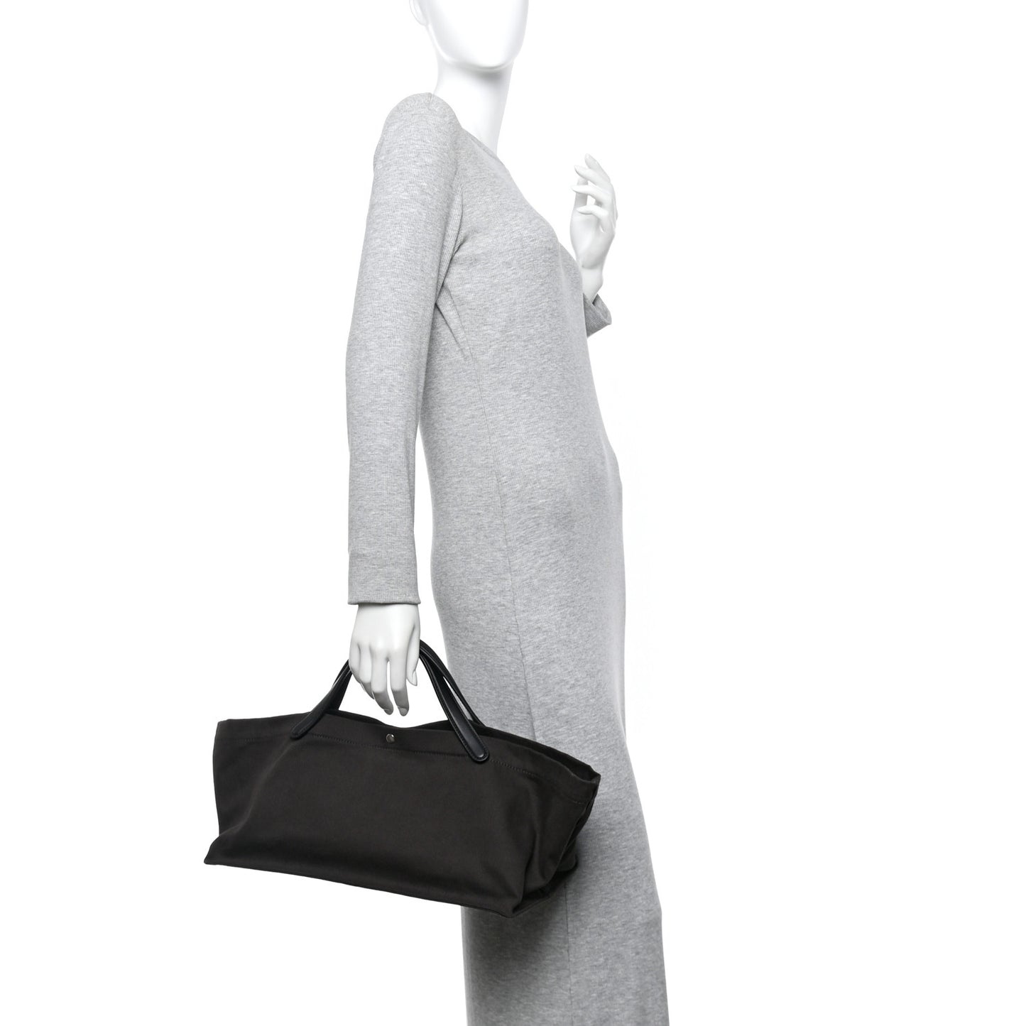 Cotton Twill East West Idaho Tote Dark Grey