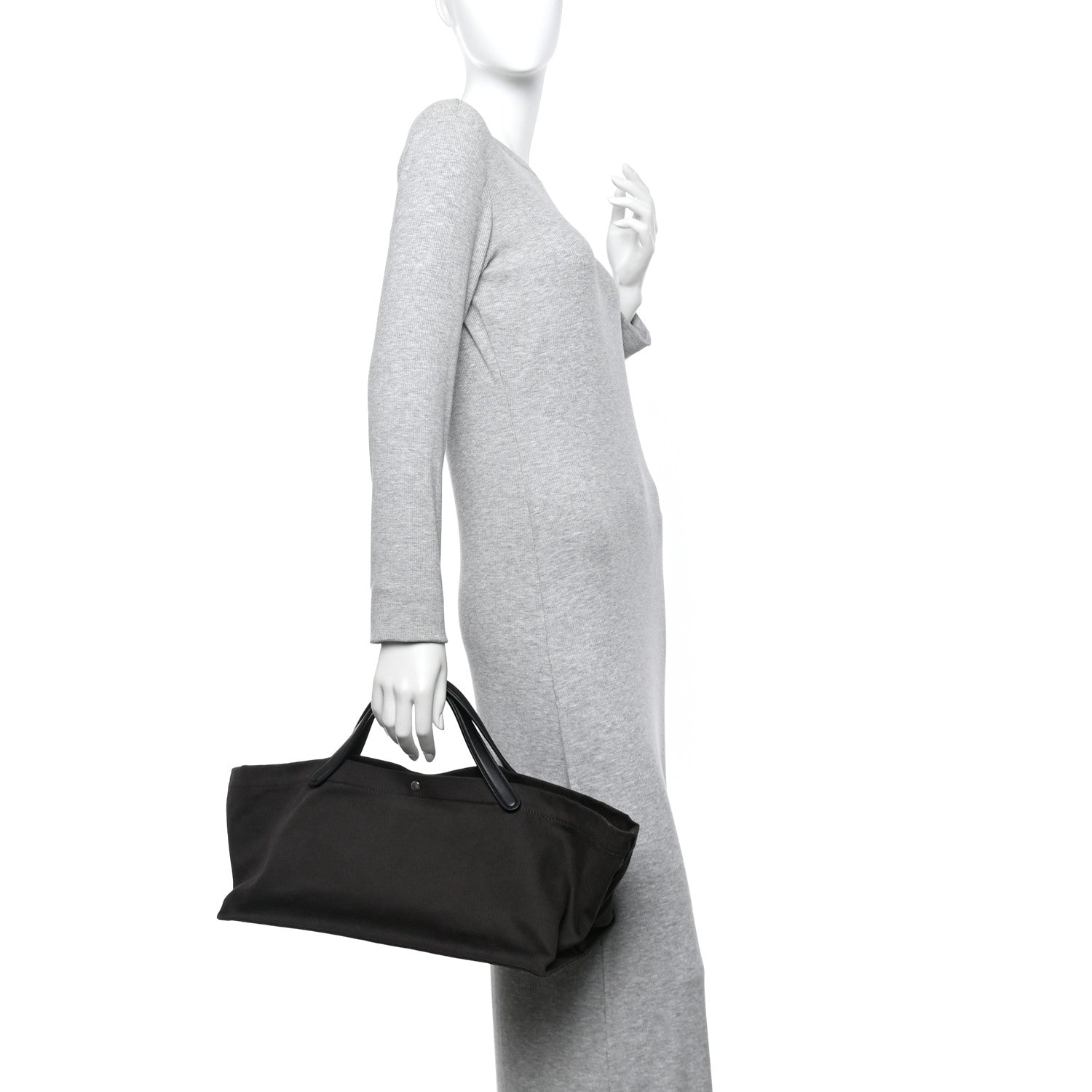 The Row Cotton Twill East West Idaho Tote Dark Grey 2 of 9