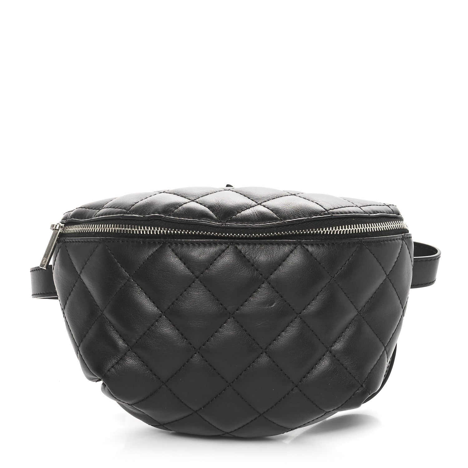Chanel Calfskin Quilted Waist Belt Bag Black 1 of 10