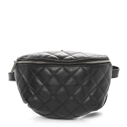Chanel Calfskin Quilted Waist Belt Bag Black 1 of 10