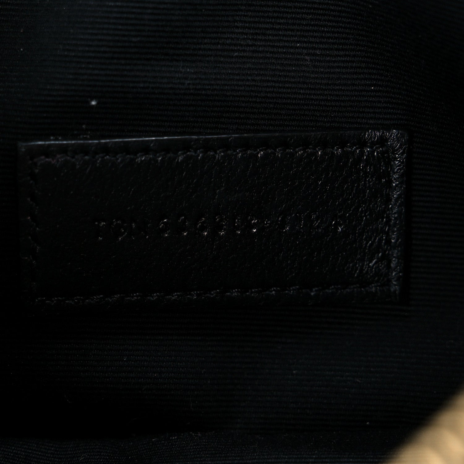 Saint Laurent Grain De Poudre Chevron Monogram Large Bill Pouch Black 13 of 18