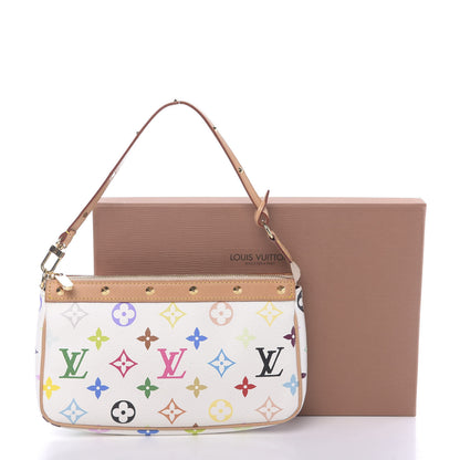 Louis Vuitton Monogram Multicolor Pochette Accessories White 12 of 12