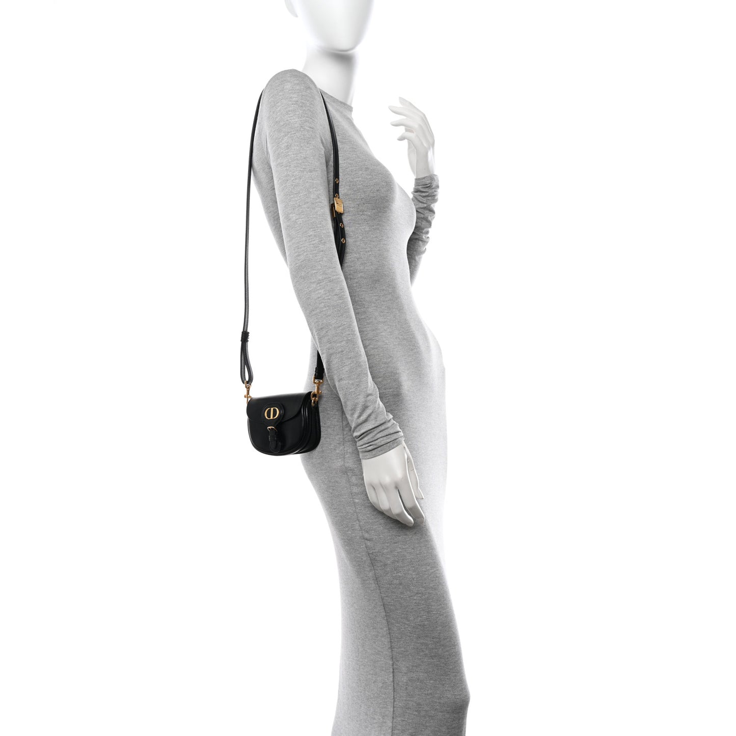 Box Calfskin Micro Bobby Bag Black