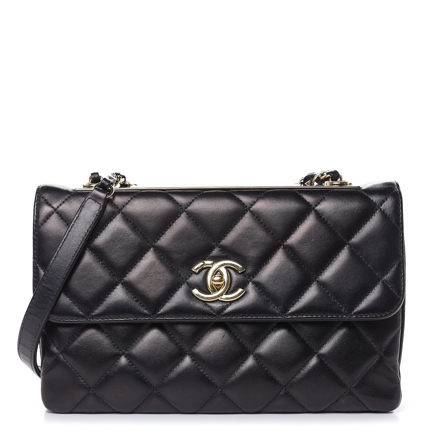 Chanel Lambskin Quilted Medium Trendy CC Flap Black 1 of 16