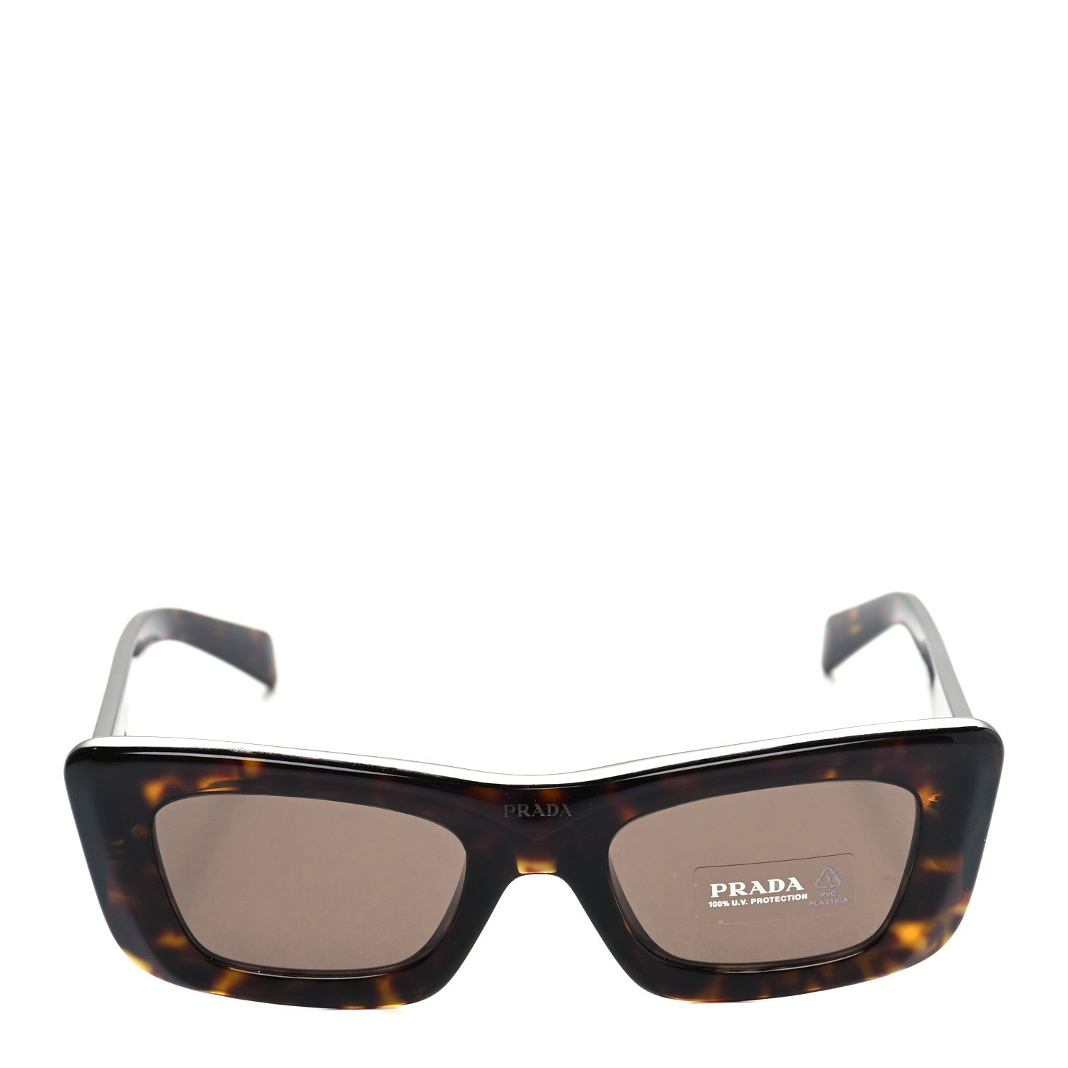 Prada Acetate Symbole Sunglasses SPR 13Z Havana 2 of 6