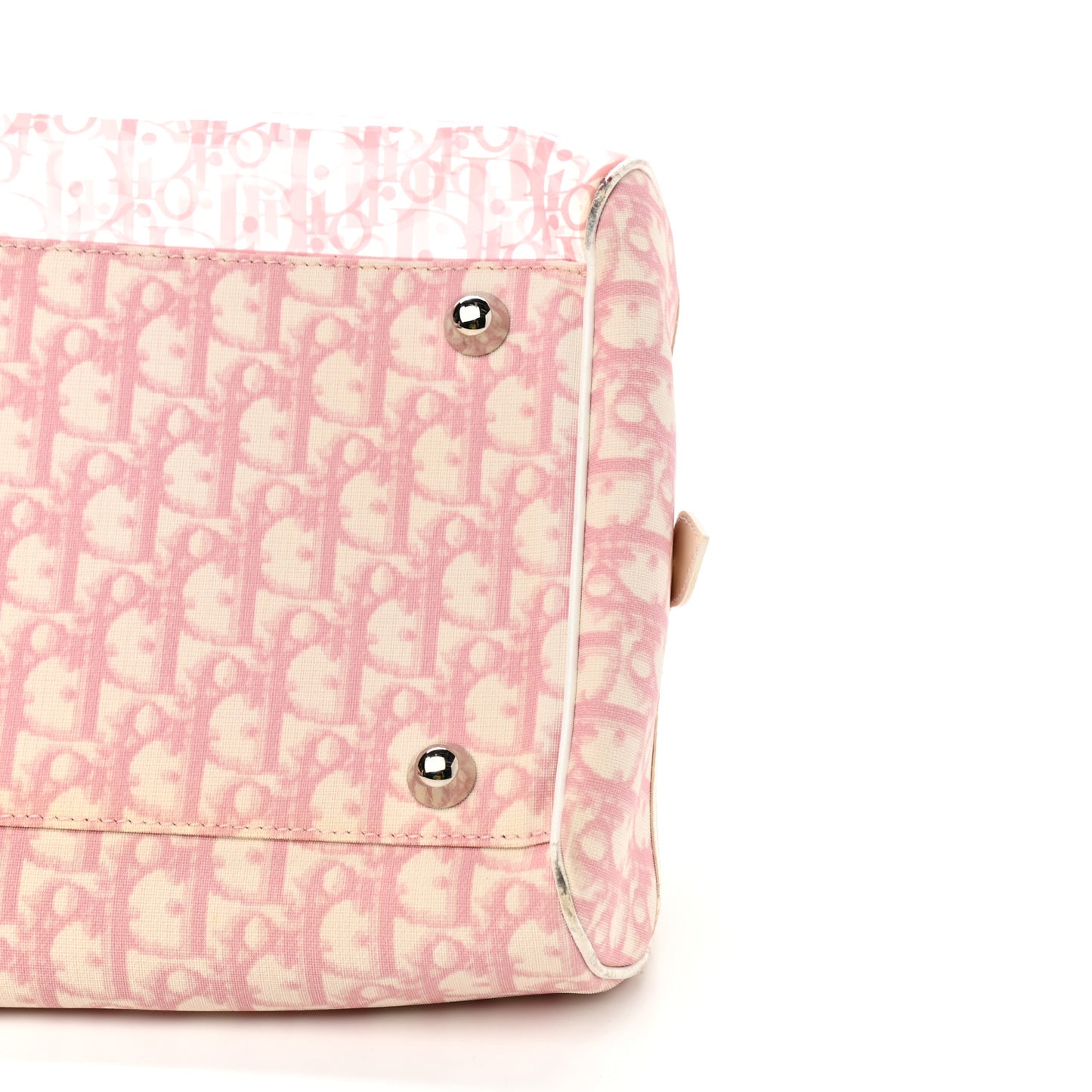 Monogram PVC Bowler Pink