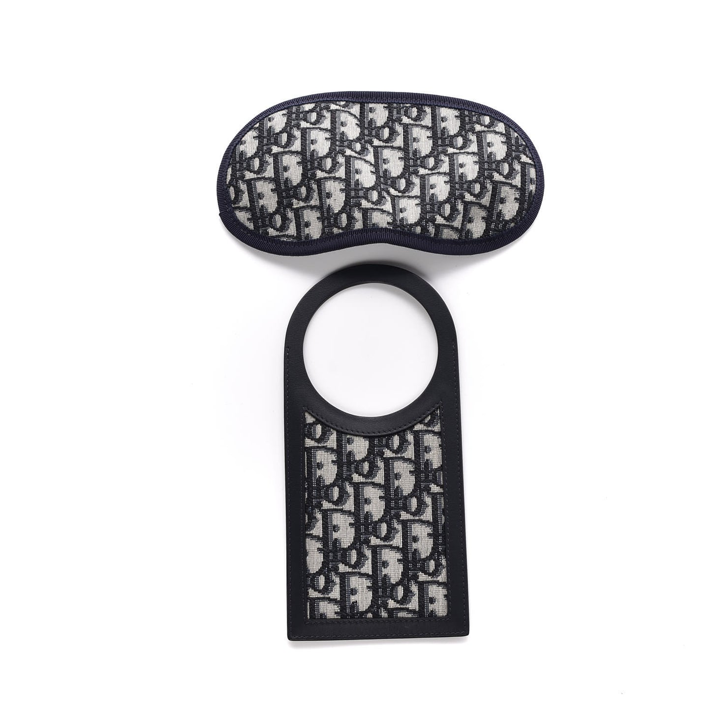 Oblique Sleep Mask and Door Sign Set Blue