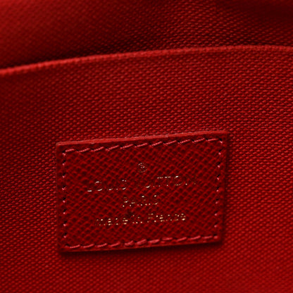Louis Vuitton Damier Ebene Pochette Felicie Chain Wallet 6 of 9