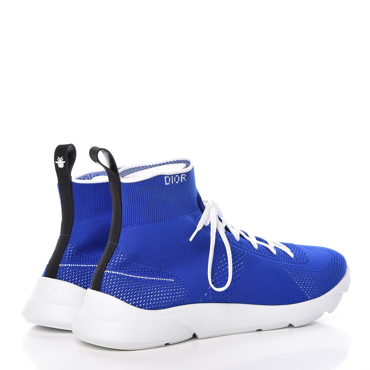 Technical Canvas Fusion High Top Sneakers 44 Blue