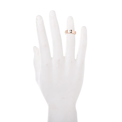 Cartier 18K Pink Gold 3 Diamond 5.5mm LOVE Ring 54 7 2 of 5
