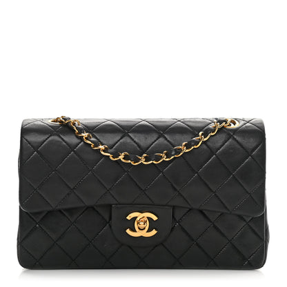 Chanel Lambskin Quilted Small Double Flap Black 1 of 17