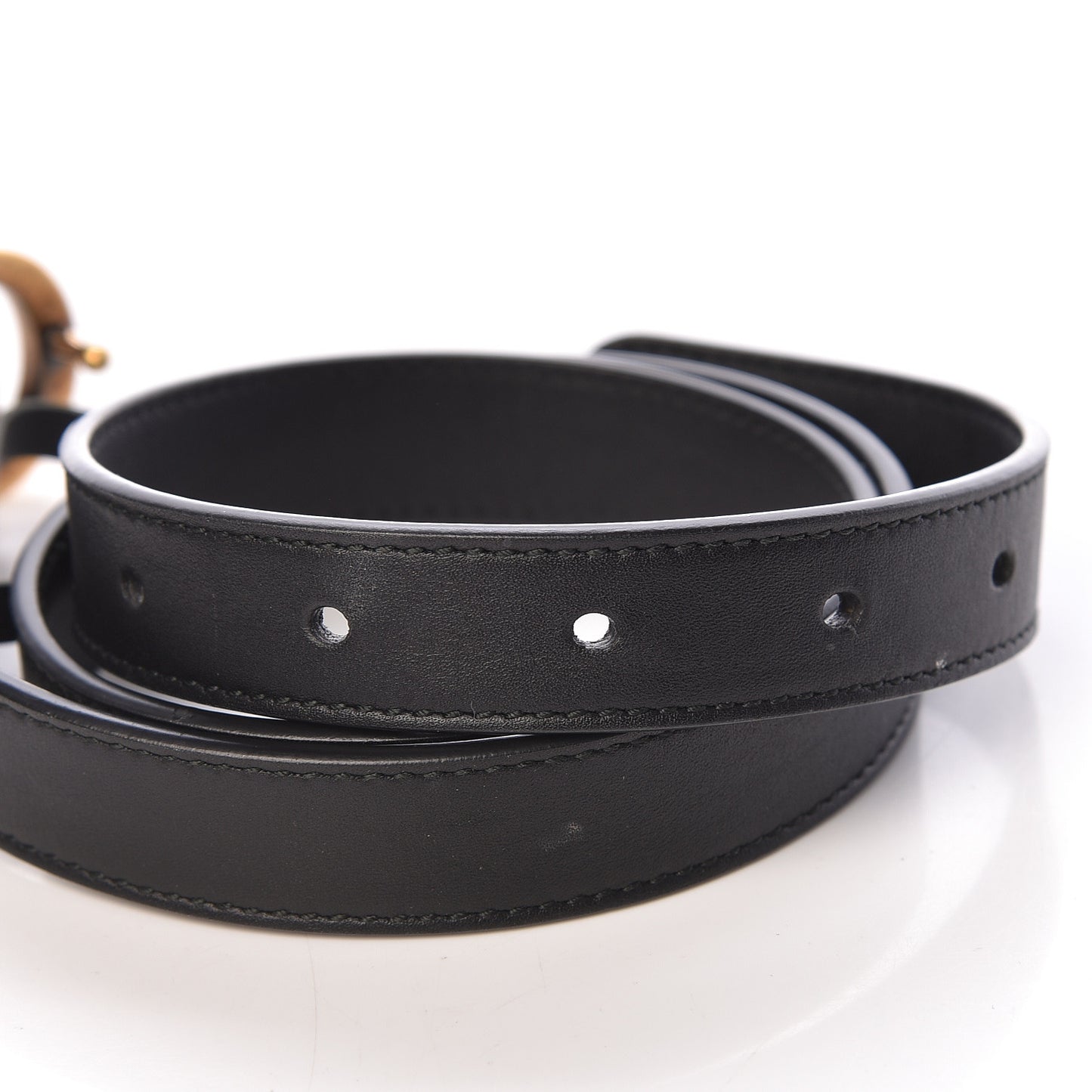 Calfskin Double G 20mm Belt 70 28 Black