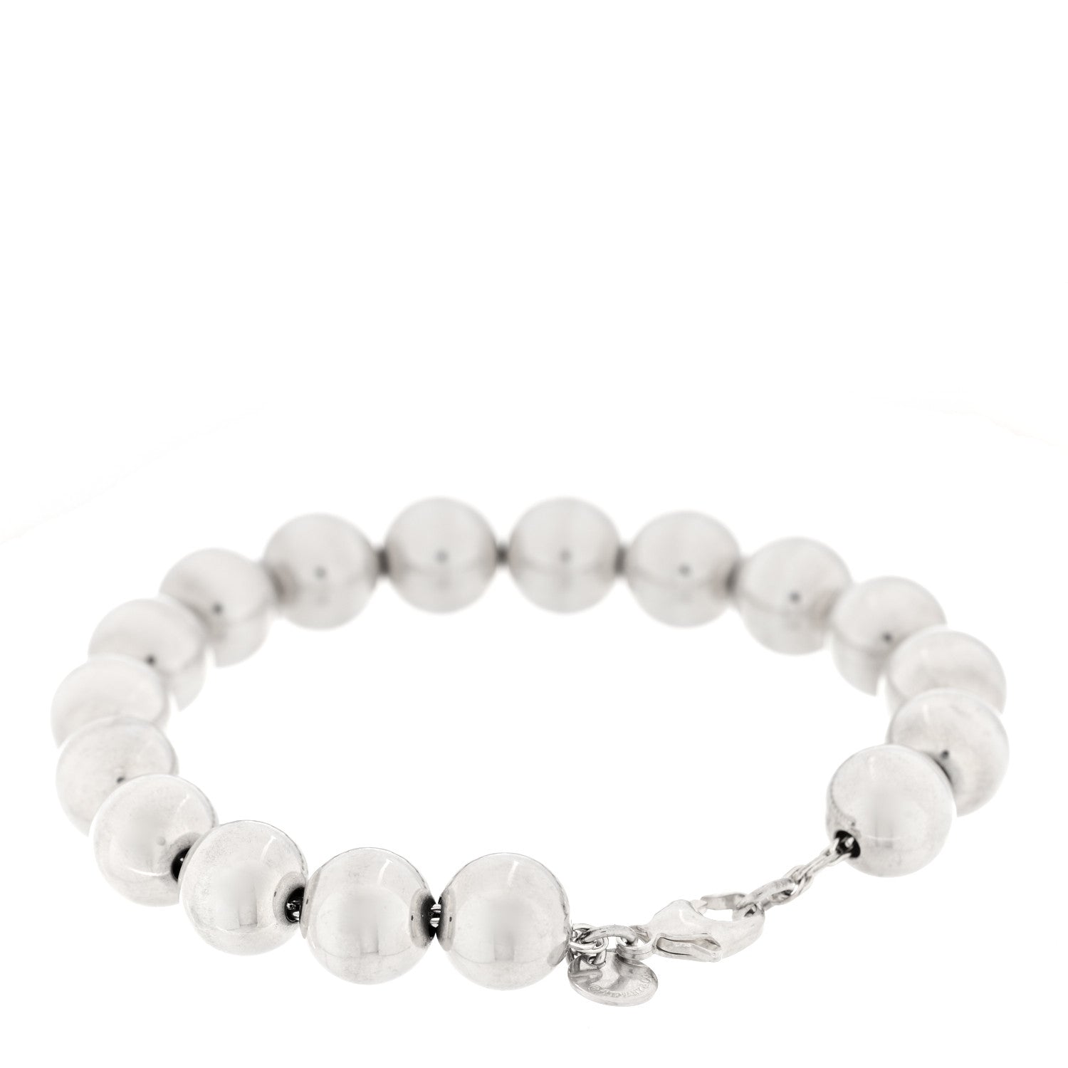 Tiffany Sterling Silver 10mm HardWear Ball Bracelet 2 of 4