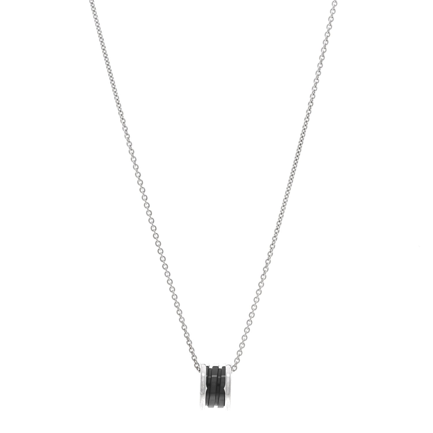 Bulgari Sterling Silver Ceramic Save The Children Pendant Necklace 1 of 5