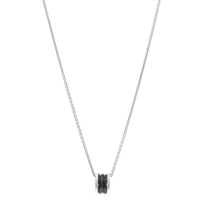Bulgari Sterling Silver Ceramic Save The Children Pendant Necklace 1 of 5