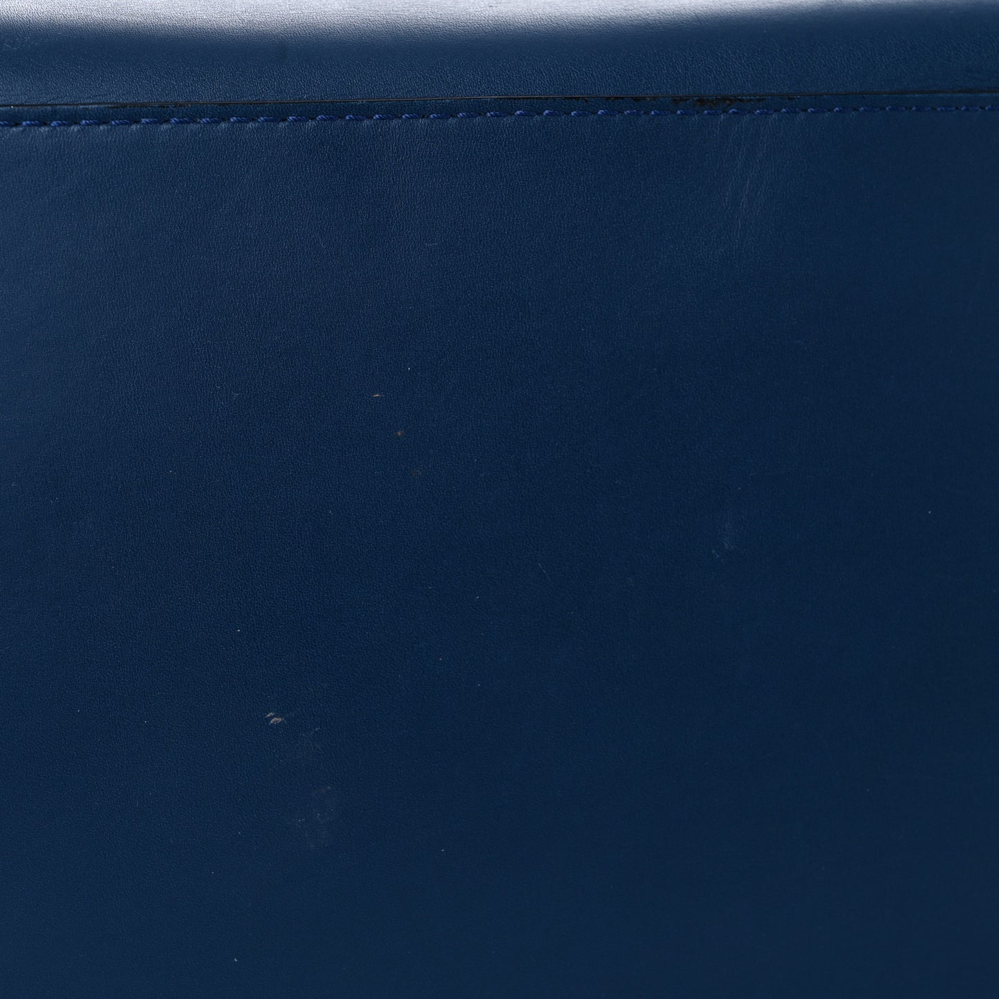 Smooth Calfskin Mini Bi-Color Luggage Ocean Blue
