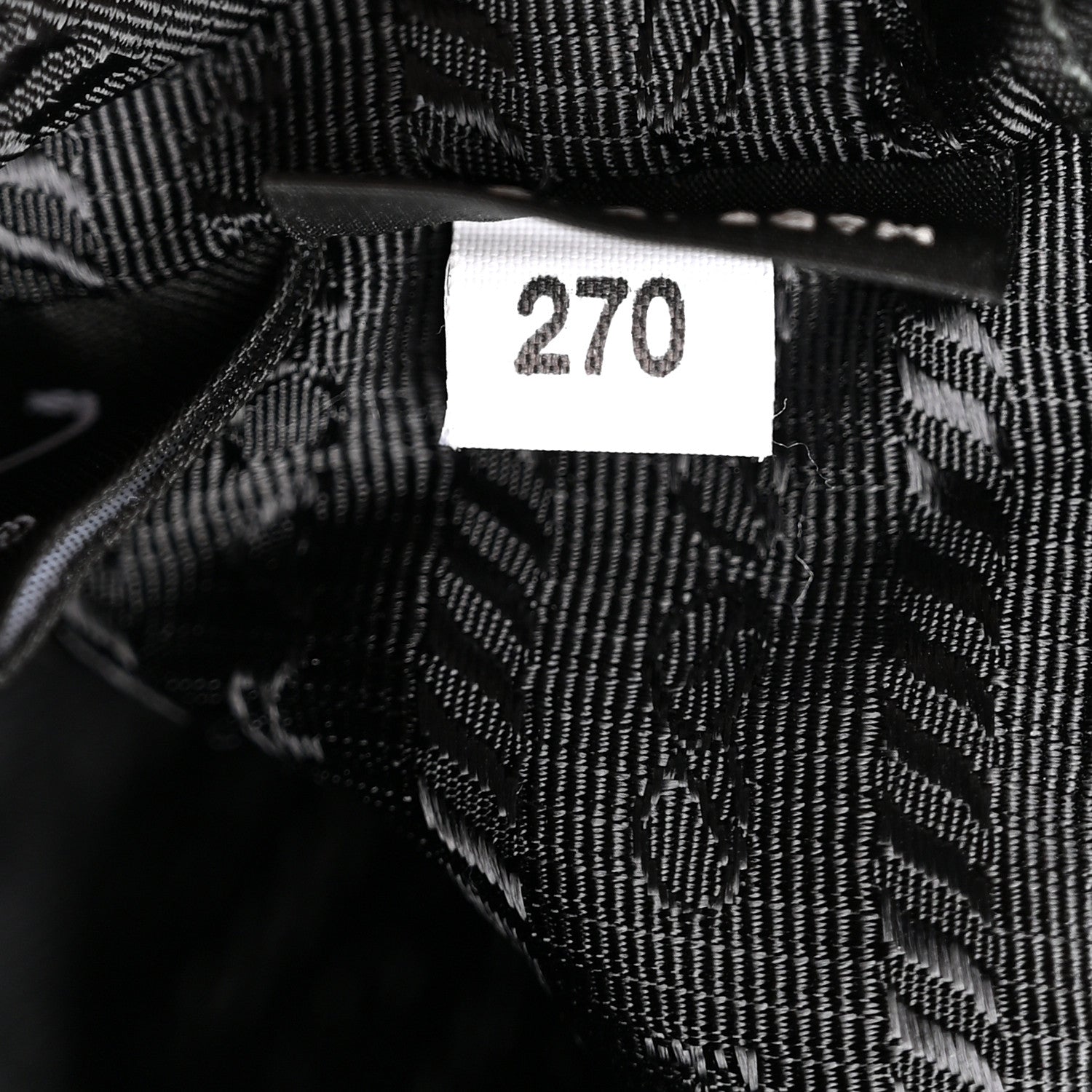 Prada Saffiano Tessuto Nylon Mini Bucket Crossbody Bag Black 8 of 15