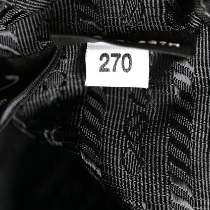 Prada Saffiano Tessuto Nylon Mini Bucket Crossbody Bag Black 8 of 15